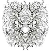 Chimera Coloring Pages For Adults photo