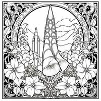 Art Nouveau Coloring Page photo