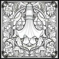 Art Nouveau Coloring Page photo