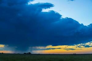 a large cloud in the sky photo