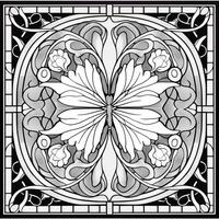 Art Nouveau Coloring Page photo