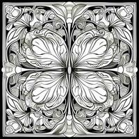 Art Nouveau Coloring Page photo