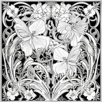 Art Nouveau Coloring Page photo