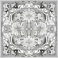 Art Nouveau Coloring Page photo