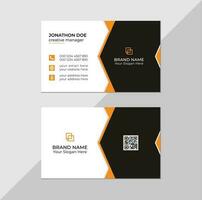 creativo y profesional negocio tarjeta o visitando tarjeta diseño gratis vector