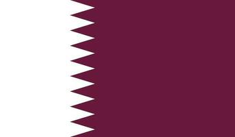 Qatar flag vector icon isolated on white background Free Vector.