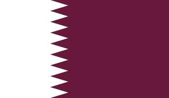 Qatar flag vector icon isolated on white background Free Vector.