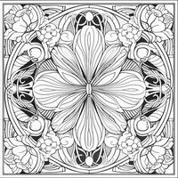 Art Nouveau Coloring Page photo