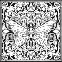 Art Nouveau Coloring Page photo