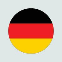 Round flag of Germany. Circle flag vector of Germany Free Vector.