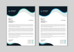 Corporate modern business letterhead design template. Letterhead template in flat style. Professional and modern corporate letterhead vector template Free Vector.