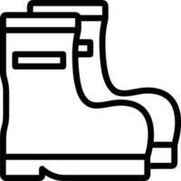 Boots symbol icon vector image. Illustration of the boot footwear shoe design image. EPS 10