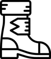 Boots symbol icon vector image. Illustration of the boot footwear shoe design image. EPS 10