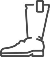 Boots symbol icon vector image. Illustration of the boot footwear shoe design image. EPS 10