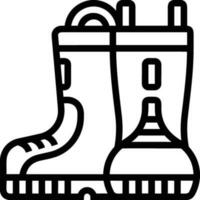 Boots symbol icon vector image. Illustration of the boot footwear shoe design image. EPS 10