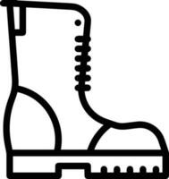 Boots symbol icon vector image. Illustration of the boot footwear shoe design image. EPS 10