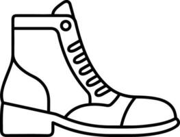 Boots symbol icon vector image. Illustration of the boot footwear shoe design image. EPS 10