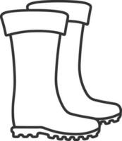 Boots symbol icon vector image. Illustration of the boot footwear shoe design image. EPS 10