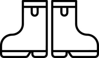 Boots symbol icon vector image. Illustration of the boot footwear shoe design image. EPS 10