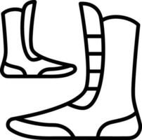 Boots symbol icon vector image. Illustration of the boot footwear shoe design image. EPS 10