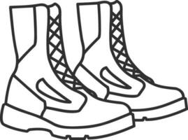 Boots symbol icon vector image. Illustration of the boot footwear shoe design image. EPS 10