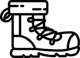 Boots symbol icon vector image. Illustration of the boot footwear shoe design image. EPS 10