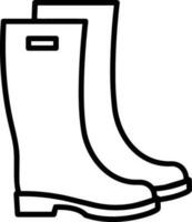 Boots symbol icon vector image. Illustration of the boot footwear shoe design image. EPS 10