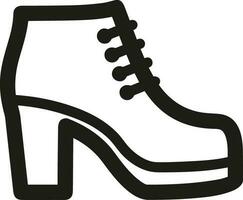 Boots symbol icon vector image. Illustration of the boot footwear shoe design image. EPS 10