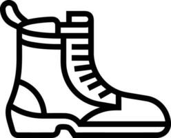 Boots symbol icon vector image. Illustration of the boot footwear shoe design image. EPS 10