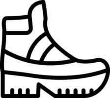 Boots symbol icon vector image. Illustration of the boot footwear shoe design image. EPS 10