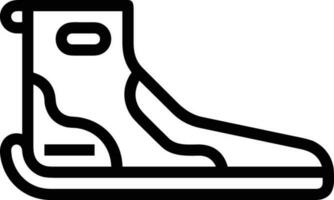 Boots symbol icon vector image. Illustration of the boot footwear shoe design image. EPS 10