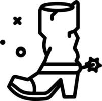 Boots symbol icon vector image. Illustration of the boot footwear shoe design image. EPS 10