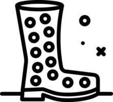 Boots symbol icon vector image. Illustration of the boot footwear shoe design image. EPS 10