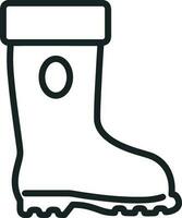 Boots symbol icon vector image. Illustration of the boot footwear shoe design image. EPS 10