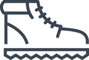 Boots symbol icon vector image. Illustration of the boot footwear shoe design image. EPS 10