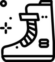 Boots symbol icon vector image. Illustration of the boot footwear shoe design image. EPS 10