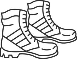 Boots symbol icon vector image. Illustration of the boot footwear shoe design image. EPS 10