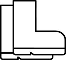 Boots symbol icon vector image. Illustration of the boot footwear shoe design image. EPS 10