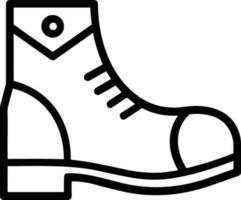 Boots symbol icon vector image. Illustration of the boot footwear shoe design image. EPS 10