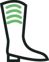 Boots symbol icon vector image. Illustration of the boot footwear shoe design image. EPS 10