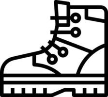 Boots symbol icon vector image. Illustration of the boot footwear shoe design image. EPS 10