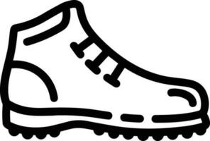 Boots symbol icon vector image. Illustration of the boot footwear shoe design image. EPS 10