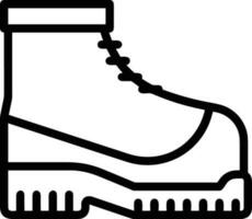 Boots symbol icon vector image. Illustration of the boot footwear shoe design image. EPS 10