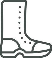 Boots symbol icon vector image. Illustration of the boot footwear shoe design image. EPS 10