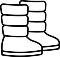 Boots symbol icon vector image. Illustration of the boot footwear shoe design image. EPS 10