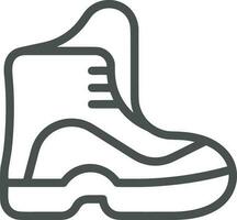 Boots symbol icon vector image. Illustration of the boot footwear shoe design image. EPS 10