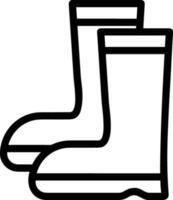 Boots symbol icon vector image. Illustration of the boot footwear shoe design image. EPS 10