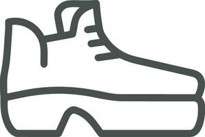 Boots symbol icon vector image. Illustration of the boot footwear shoe design image. EPS 10