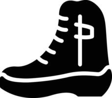 Boots symbol icon vector image. Illustration of the boot footwear shoe design image. EPS 10