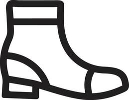 Boots symbol icon vector image. Illustration of the boot footwear shoe design image. EPS 10